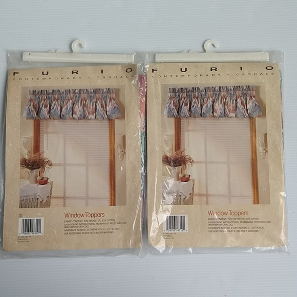 2 Window Toppers 90" x 14" Alhambra by Furio NEW - Picture 5 of 7
